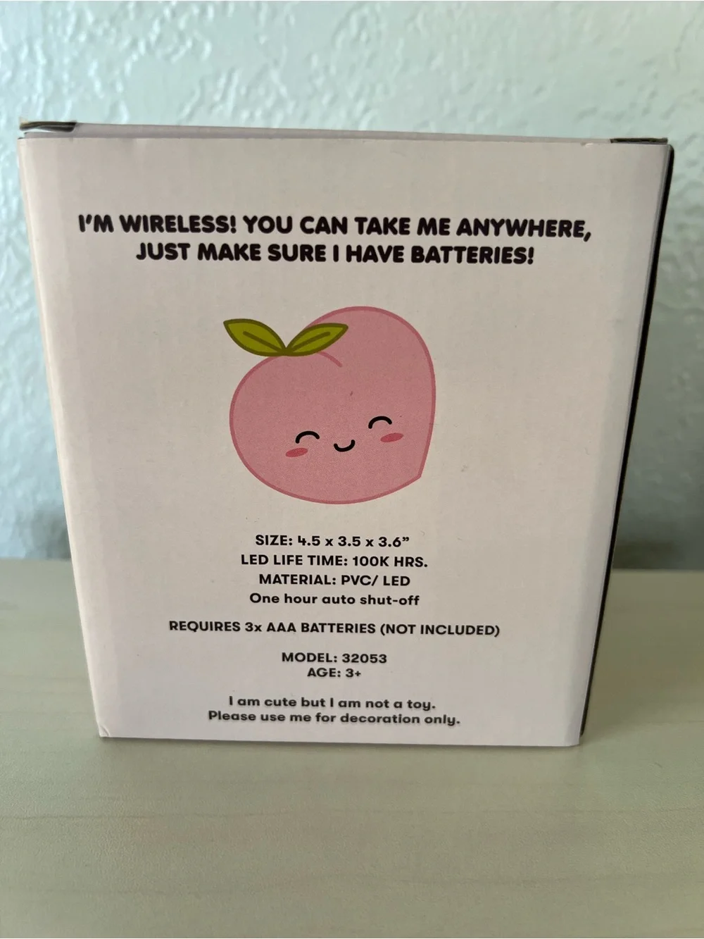 Peach Ambient Light - Cute Peach Night Lamp